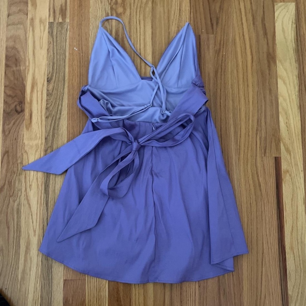 Lucy In The Sky Lilac Triangle Top Dress. - Picture 2 of 3